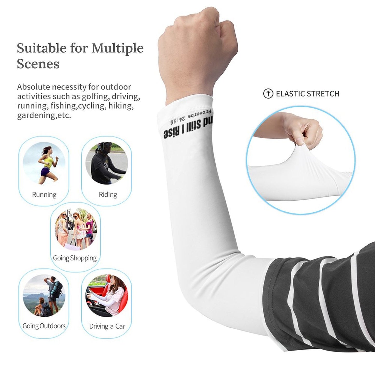 And Still I Rise Cooling UV-Proof Arm Sleeves (A Pair)