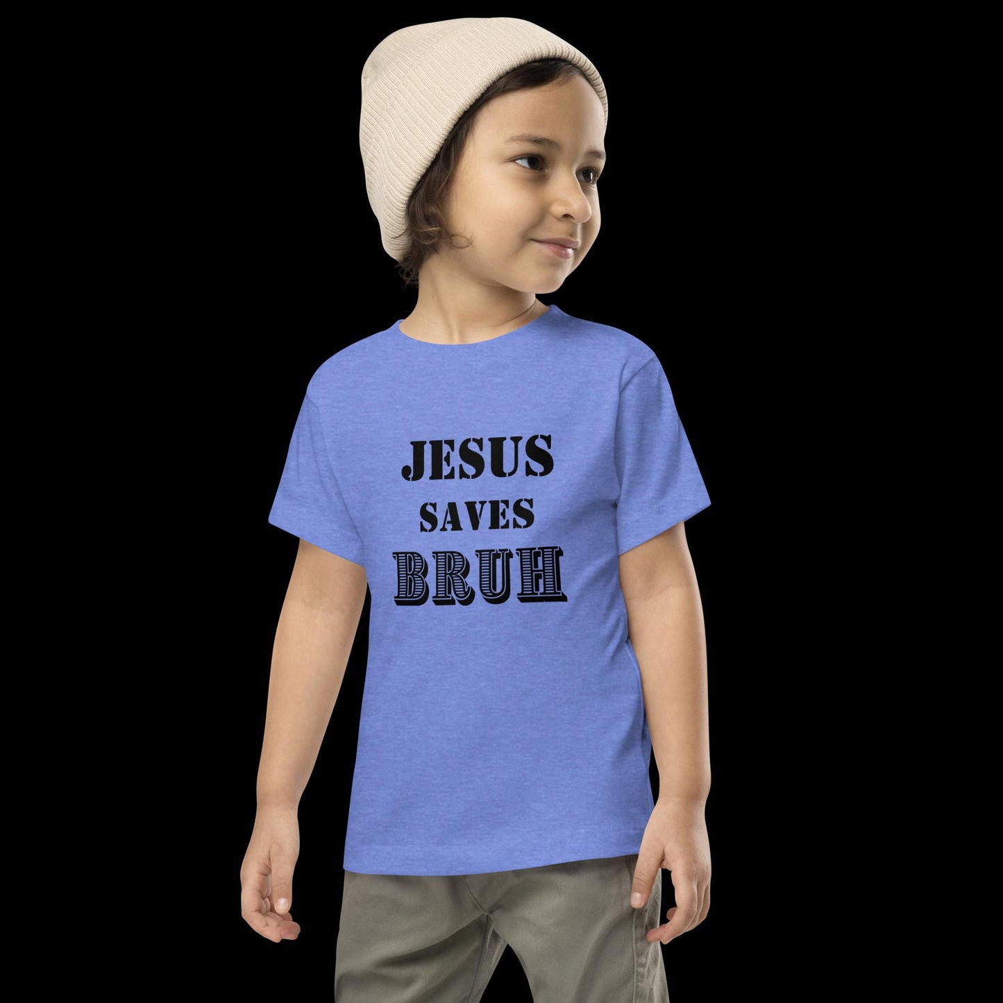 Jesus Saves Bruh Toddler Short Sleeve Tee