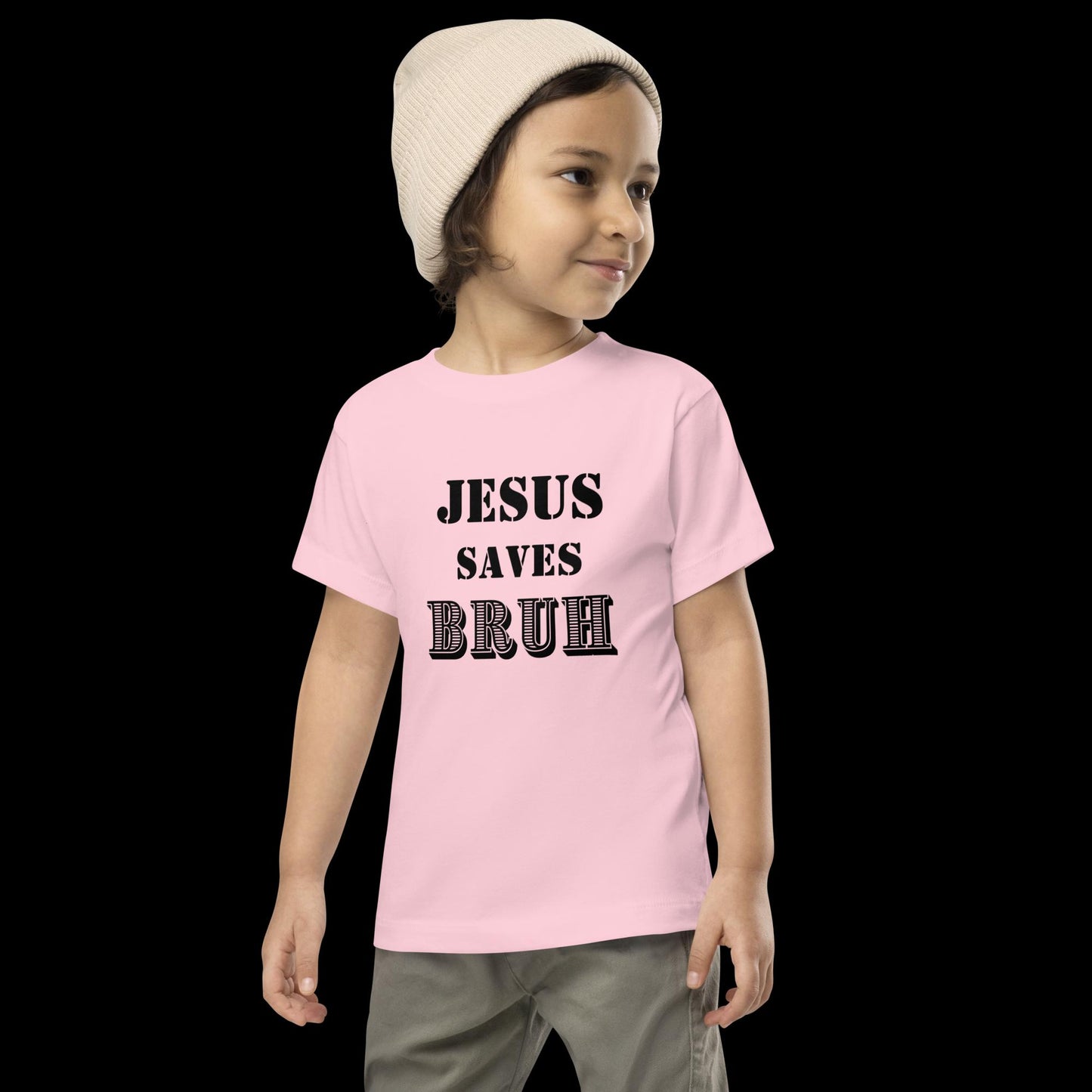 Jesus Saves Bruh Toddler Short Sleeve Tee