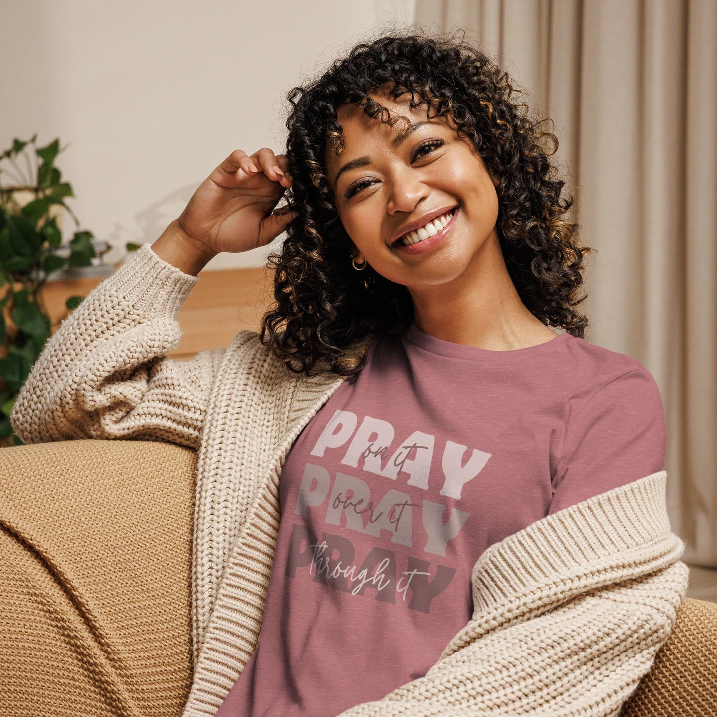 PRAY Through It Women's Relaxed T-Shirt